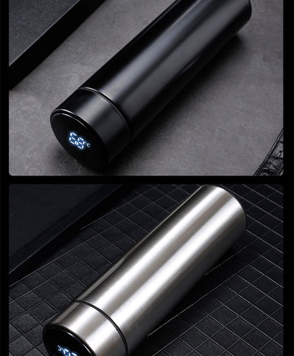 Smart Insulated Cup Stainless Steel 304 Temperature Display Cup Gift Custom Water Cup Frosted Business Straight Cup Wholesale