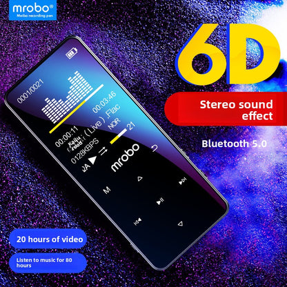 MP3 Manufacturer Supplies A6 Student Player MP4 Card Slot Touch Button Bluetooth Speaker Mini Portable Walkman