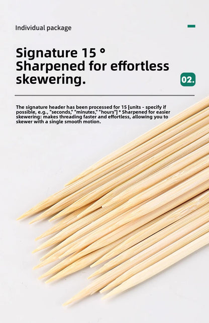 BBQ Bamboo Sticks Commercial Bobo Chicken Hot Pot Mutton Good Smell Stick Disposable Prod Snack Spicy Hot Pot Household Wholesale