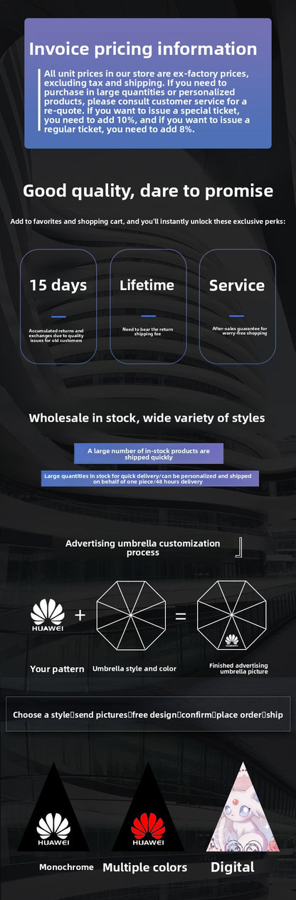 Automatic 24-Rib Umbrella Folding Umbrella High-End Feel Dual-Use Sunshade Sun Protection Umbrella Business Wholesale Custom Sun Umbrella