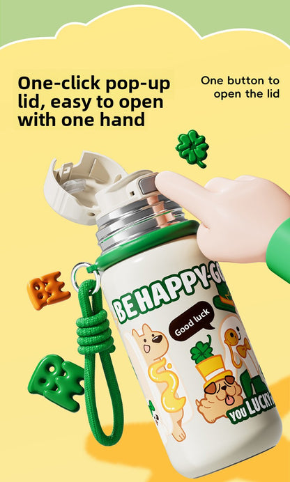 JEKO Multi-Drink Insulated Cup 316 Stainless Steel Food Grade Children Students Men Women High Appearance Cartoon Water Bottle