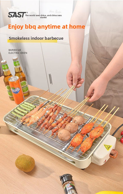 High Power 1500W Multifunctional Electric Grill Smokeless BBQ All-in-One Machine Master of Skewers and Grilling at Your Fingertips