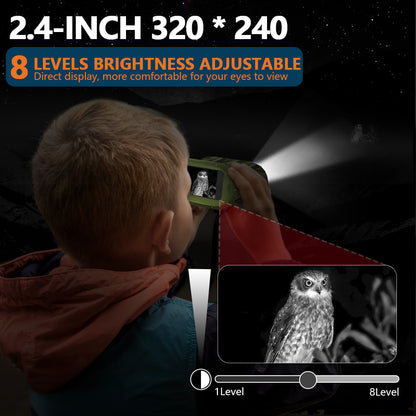 New Hot-Selling HD Photo and Video Birdwatching Binoculars Infrared Outdoor Children's Cross-Border Digital Telescope Night Vision Device