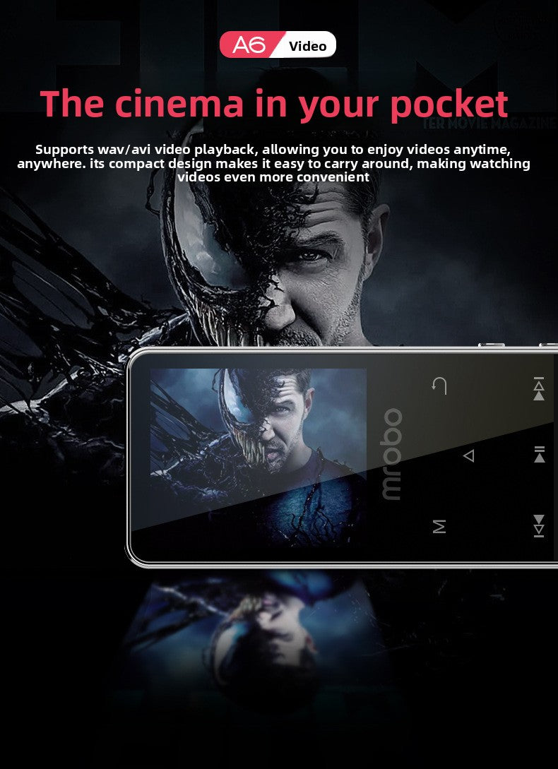 MP3 Manufacturer Supplies A6 Student Player MP4 Card Slot Touch Button Bluetooth Speaker Mini Portable Walkman