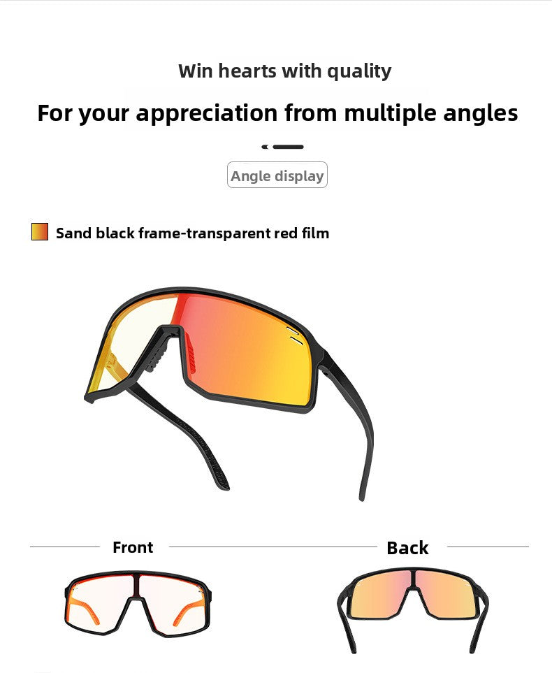 Photochromic Cycling Glasses Day and Night Windproof Sports Glasses Running Marathon Glasses Cycling Goggles