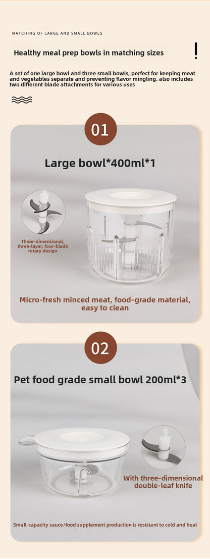 Household Wireless Electric Meat Grinder Kitchen Multifunctional Food Processor Garlic Masher Small Meat Chopper Baby Food Processor