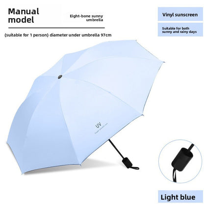 Automatic 24-Rib Umbrella Folding Umbrella High-End Feel Dual-Use Sunshade Sun Protection Umbrella Business Wholesale Custom Sun Umbrella
