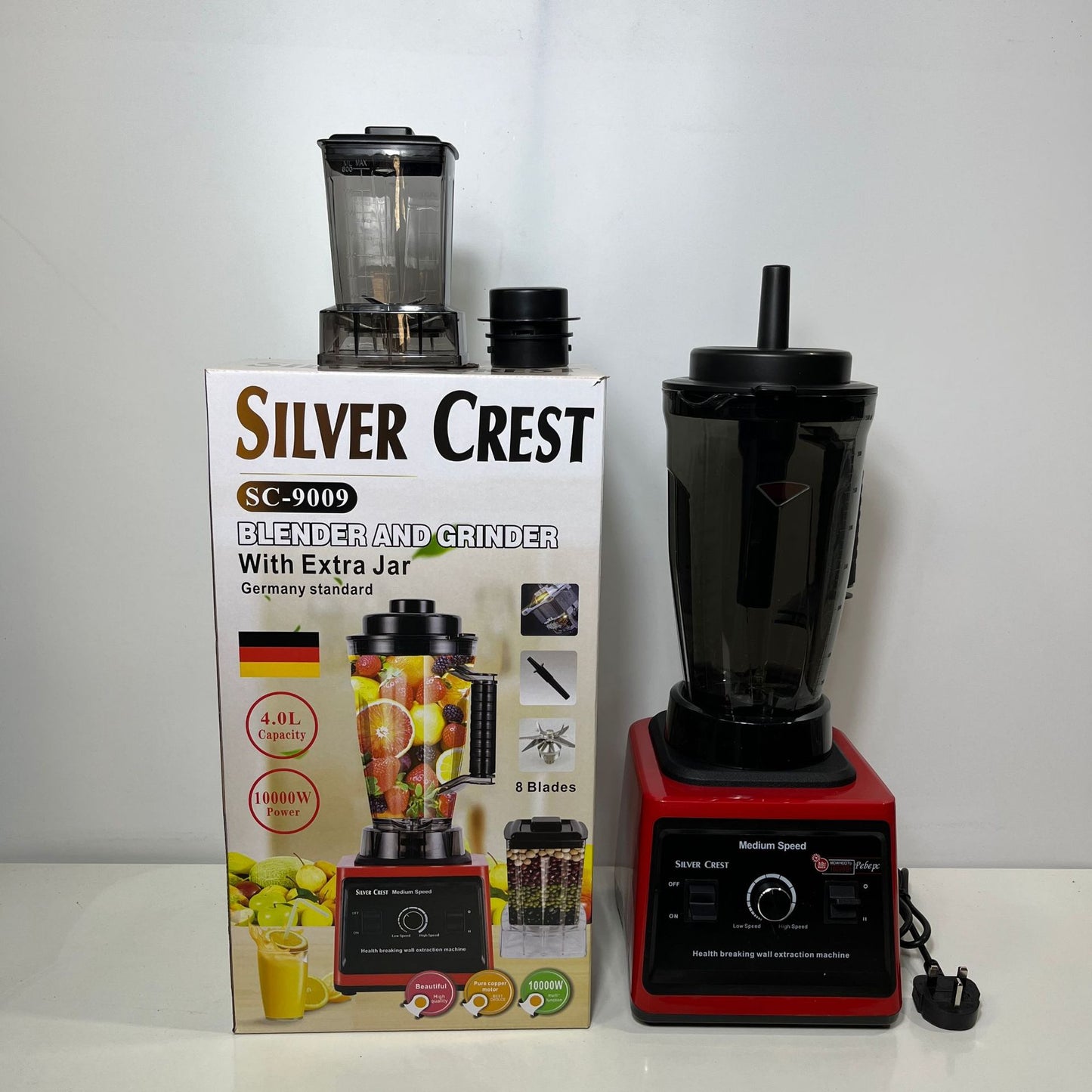 Blender Multi-Functional Food Processor Household Kitchen Grinder Baby Food Soy Milk Maker Large Capacity Fruit and Vegetable Juicer Cross-Border