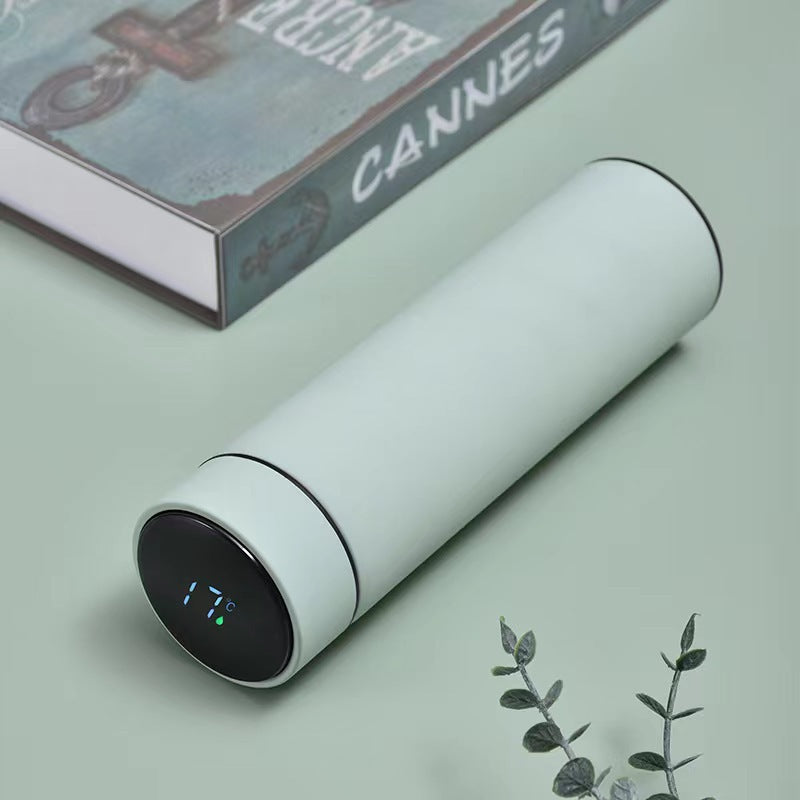 Smart Insulated Cup Stainless Steel 304 Temperature Display Cup Gift Custom Water Cup Frosted Business Straight Cup Wholesale