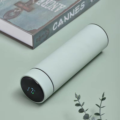 Smart Insulated Cup Stainless Steel 304 Temperature Display Cup Gift Custom Water Cup Frosted Business Straight Cup Wholesale