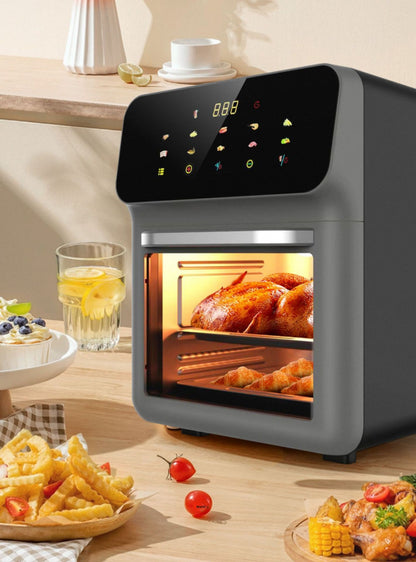 2025 New Model Air Fryer Large Capacity Touchscreen Visual Household Multifunctional Electric Oven Export Electric Fryer