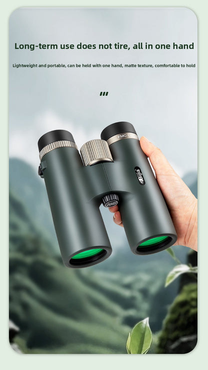 BIJIA10x42 Binoculars High Magnification HD Low Light Night Vision Nitrogen Filled Waterproof Concert Outdoor Binoculars