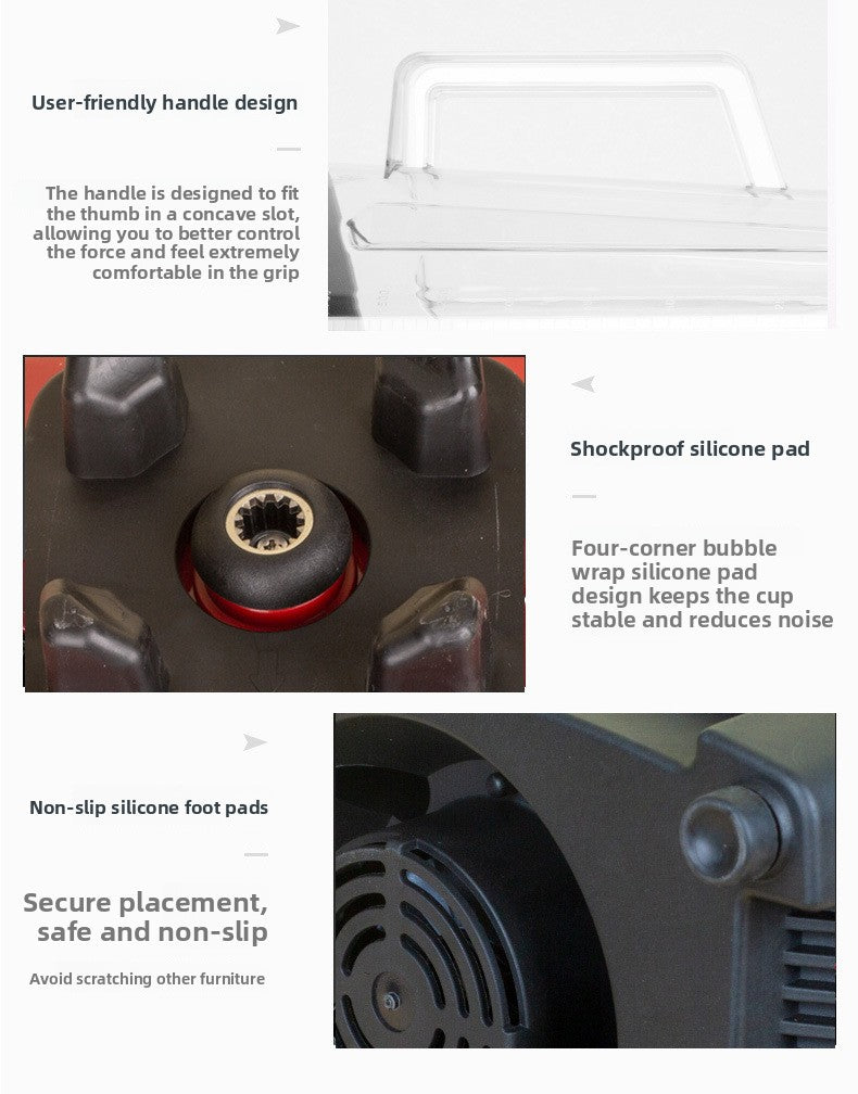 Blender Multi-Functional Food Processor Household Kitchen Grinder Baby Food Soy Milk Maker Large Capacity Fruit and Vegetable Juicer Cross-Border