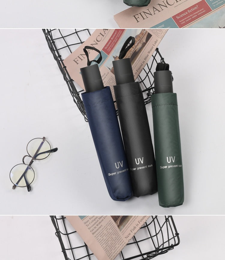 Automatic 24-Rib Umbrella Folding Umbrella High-End Feel Dual-Use Sunshade Sun Protection Umbrella Business Wholesale Custom Sun Umbrella