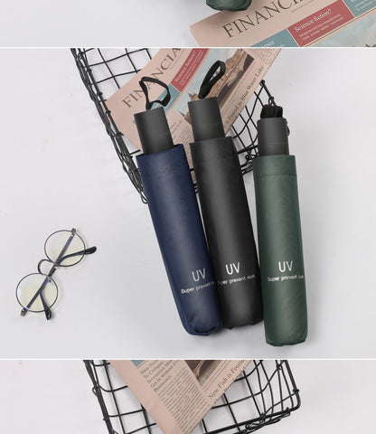 Automatic 24-Rib Umbrella Folding Umbrella High-End Feel Dual-Use Sunshade Sun Protection Umbrella Business Wholesale Custom Sun Umbrella