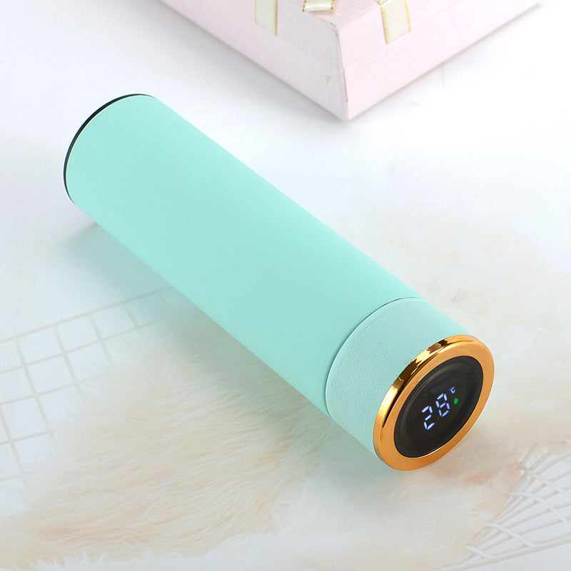 Smart Insulated Cup Stainless Steel 304 Temperature Display Cup Gift Custom Water Cup Frosted Business Straight Cup Wholesale