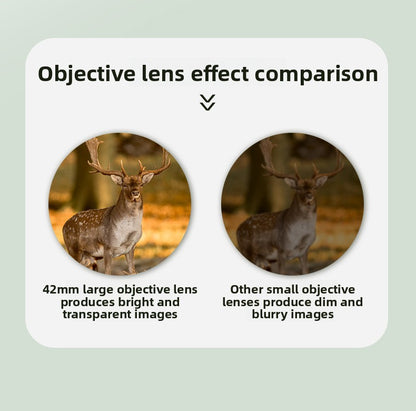 BIJIA10x42 Binoculars High Magnification HD Low Light Night Vision Nitrogen Filled Waterproof Concert Outdoor Binoculars