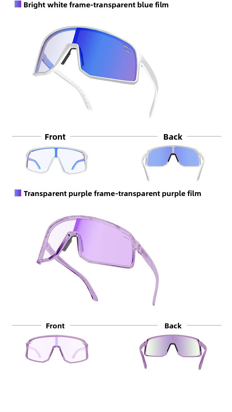 Photochromic Cycling Glasses Day and Night Windproof Sports Glasses Running Marathon Glasses Cycling Goggles