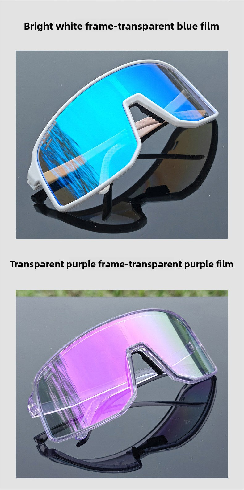 Photochromic Cycling Glasses Day and Night Windproof Sports Glasses Running Marathon Glasses Cycling Goggles