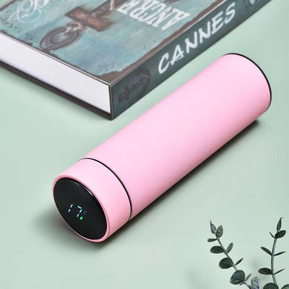 Smart Insulated Cup Stainless Steel 304 Temperature Display Cup Gift Custom Water Cup Frosted Business Straight Cup Wholesale