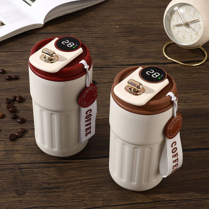 New Smart 316 Stainless Steel Coffee Cup High-Value Gift Insulated Cup Portable Cup Internet Celebrity Water Cup