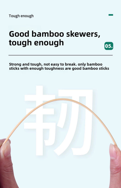 BBQ Bamboo Sticks Commercial Bobo Chicken Hot Pot Mutton Good Smell Stick Disposable Prod Snack Spicy Hot Pot Household Wholesale