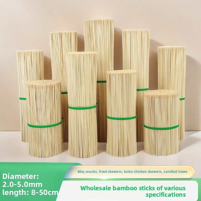 BBQ Bamboo Sticks Commercial Bobo Chicken Hot Pot Mutton Good Smell Stick Disposable Prod Snack Spicy Hot Pot Household Wholesale