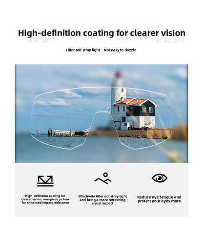 Photochromic Cycling Glasses Day and Night Windproof Sports Glasses Running Marathon Glasses Cycling Goggles