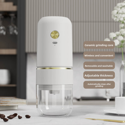 Electric Grinder Italian Hand Brew Coffee Bean Grinder Adjustable Coarseness Rechargeable Portable Small Household Bean Grinder