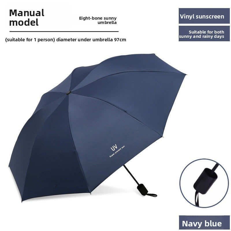 Automatic 24-Rib Umbrella Folding Umbrella High-End Feel Dual-Use Sunshade Sun Protection Umbrella Business Wholesale Custom Sun Umbrella