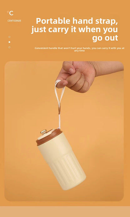 New Smart 316 Stainless Steel Coffee Cup High-Value Gift Insulated Cup Portable Cup Internet Celebrity Water Cup