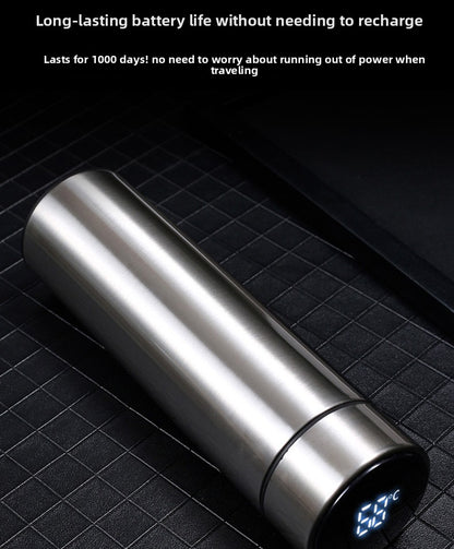 Smart Insulated Cup Stainless Steel 304 Temperature Display Cup Gift Custom Water Cup Frosted Business Straight Cup Wholesale