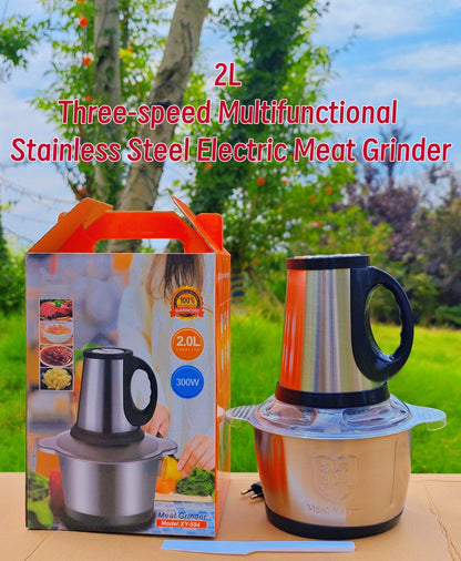 Cross-Border Meat Grinder Stainless Steel Multi-Functional Blender Household Electric Food Processor Large Capacity Baby Food Maker Meat Mincer