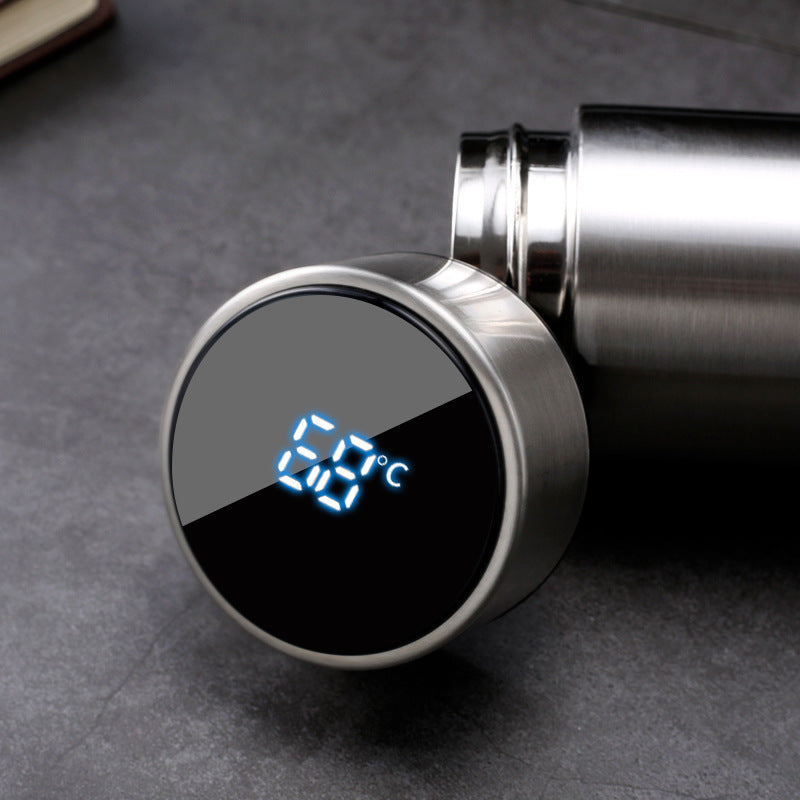 Smart Insulated Cup Stainless Steel 304 Temperature Display Cup Gift Custom Water Cup Frosted Business Straight Cup Wholesale