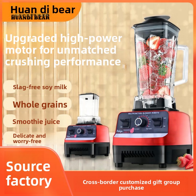 Blender Multi-Functional Food Processor Household Kitchen Grinder Baby Food Soy Milk Maker Large Capacity Fruit and Vegetable Juicer Cross-Border