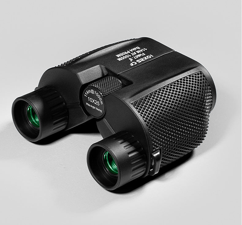 Manufacturer Wholesale Foldable 10X25 Small Paul Travel Outdoor Supplies Mini HD High Magnification Binoculars