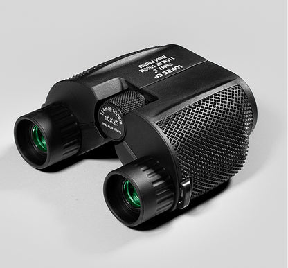 Manufacturer Wholesale Foldable 10X25 Small Paul Travel Outdoor Supplies Mini HD High Magnification Binoculars