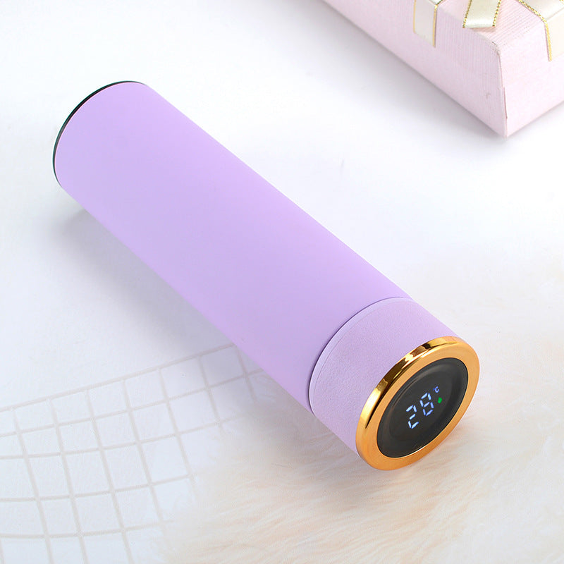 Smart Insulated Cup Stainless Steel 304 Temperature Display Cup Gift Custom Water Cup Frosted Business Straight Cup Wholesale