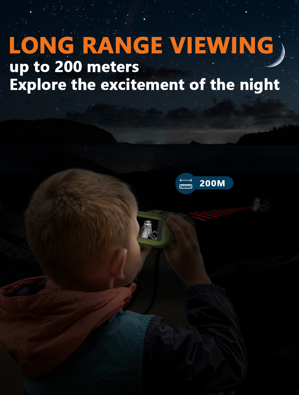 New Hot-Selling HD Photo and Video Birdwatching Binoculars Infrared Outdoor Children's Cross-Border Digital Telescope Night Vision Device