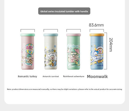 JEKO Multi-Drink Insulated Cup 316 Stainless Steel Food Grade Children Students Men Women High Appearance Cartoon Water Bottle