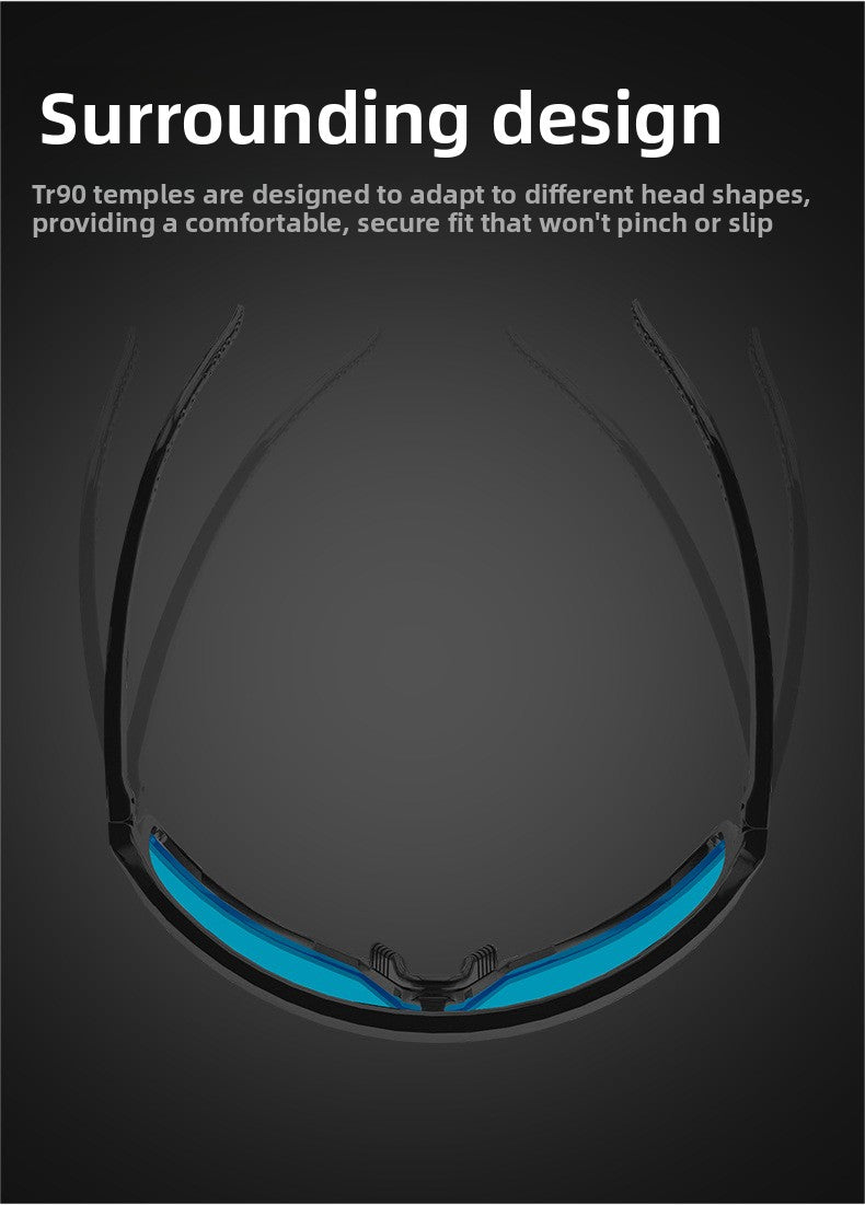 Photochromic Cycling Glasses Day and Night Windproof Sports Glasses Running Marathon Glasses Cycling Goggles