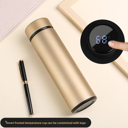 Smart Insulated Cup Stainless Steel 304 Temperature Display Cup Gift Custom Water Cup Frosted Business Straight Cup Wholesale