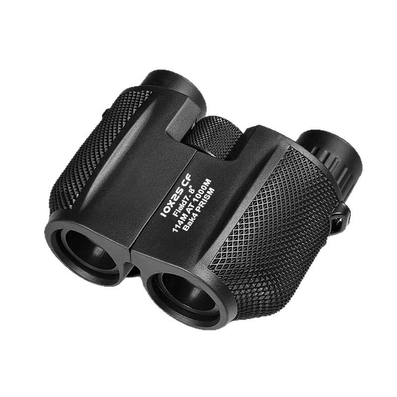Manufacturer Wholesale Foldable 10X25 Small Paul Travel Outdoor Supplies Mini HD High Magnification Binoculars