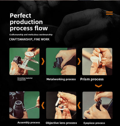 BIJIA10x42 Binoculars High Magnification HD Low Light Night Vision Nitrogen Filled Waterproof Concert Outdoor Binoculars