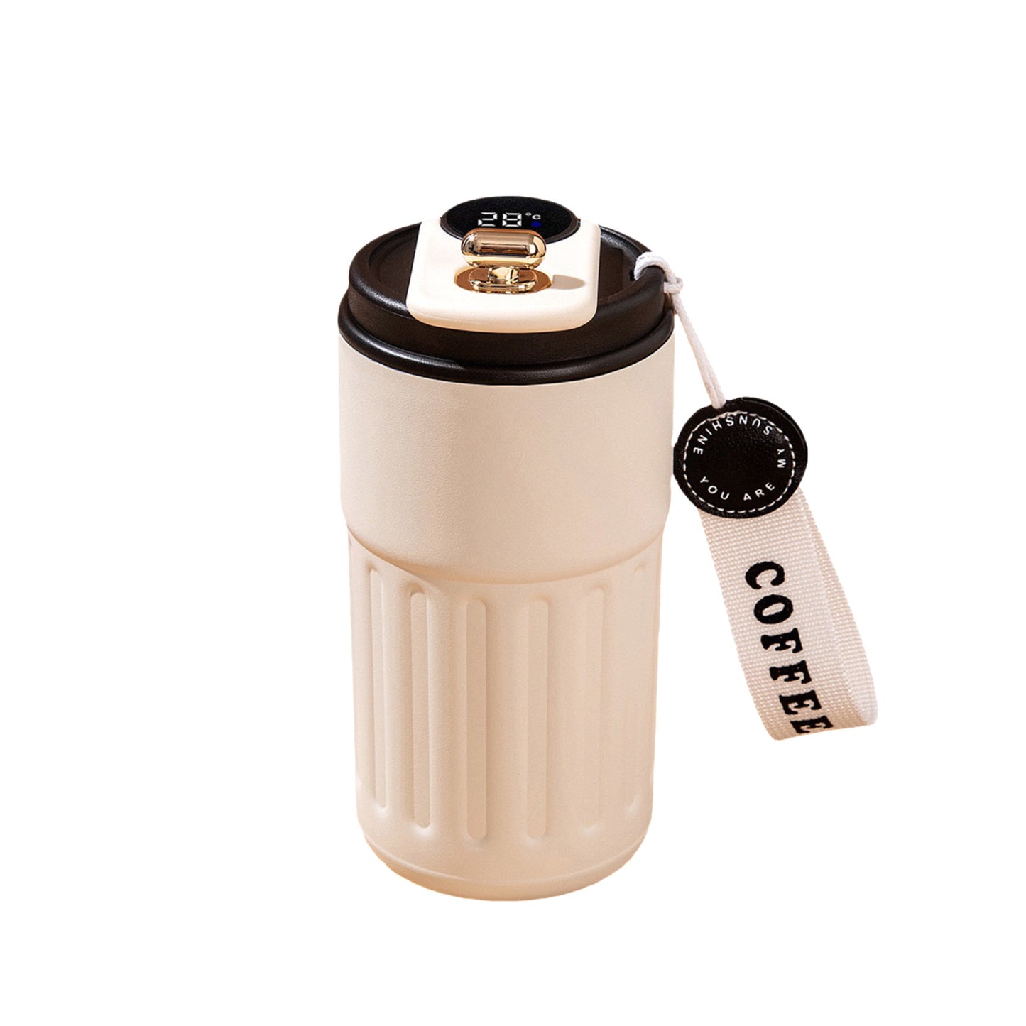 New Smart 316 Stainless Steel Coffee Cup High-Value Gift Insulated Cup Portable Cup Internet Celebrity Water Cup