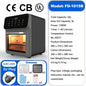 2025 New Model Air Fryer Large Capacity Touchscreen Visual Household Multifunctional Electric Oven Export Electric Fryer