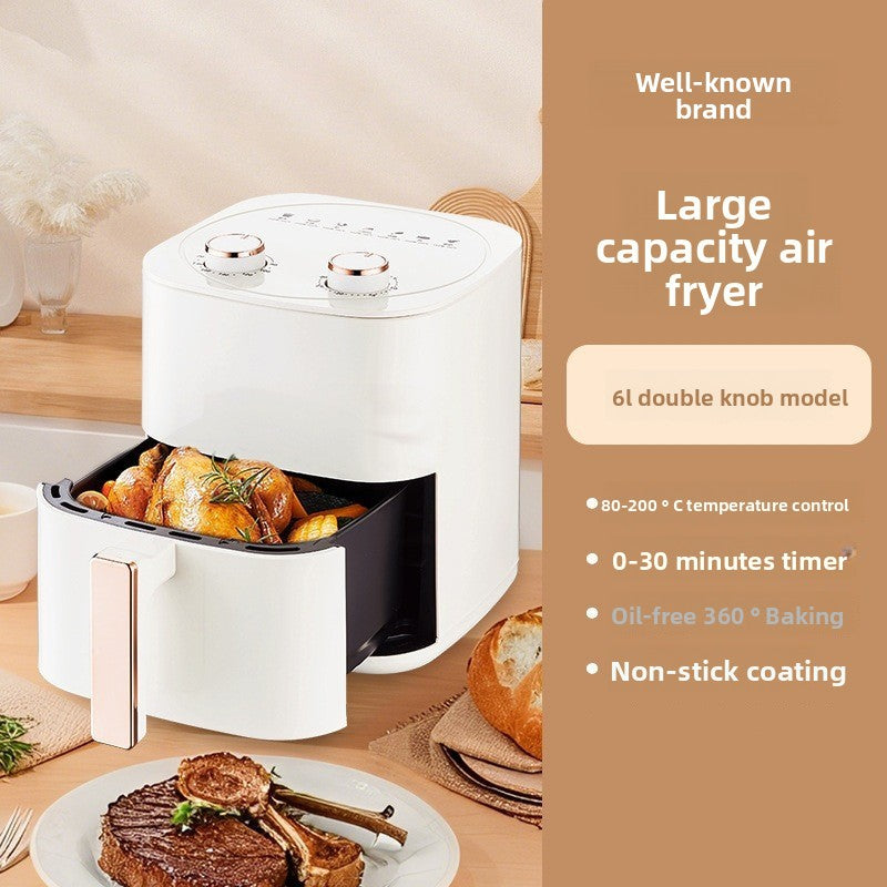 2025 New Model Air Fryer Large Capacity Touchscreen Visual Household Multifunctional Electric Oven Export Electric Fryer