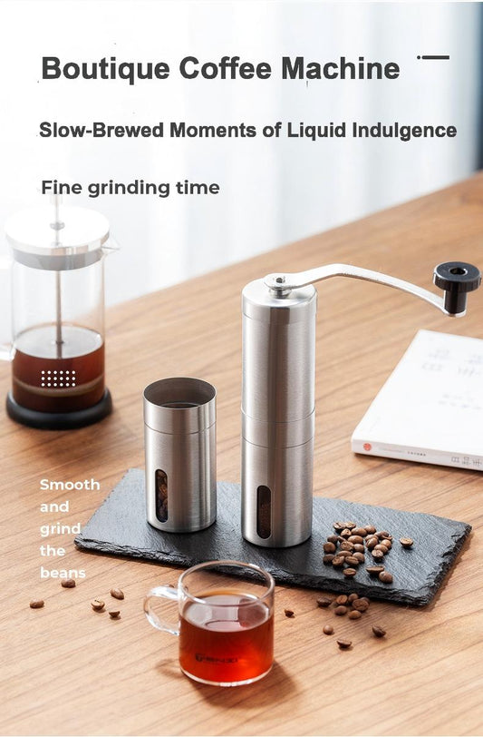 Stainless Steel Manual Coffee Grinder - Factory Direct Supply (In Stock)