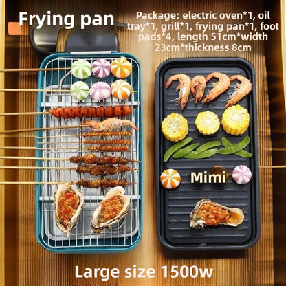 High Power 1500W Multifunctional Electric Grill Smokeless BBQ All-in-One Machine Master of Skewers and Grilling at Your Fingertips