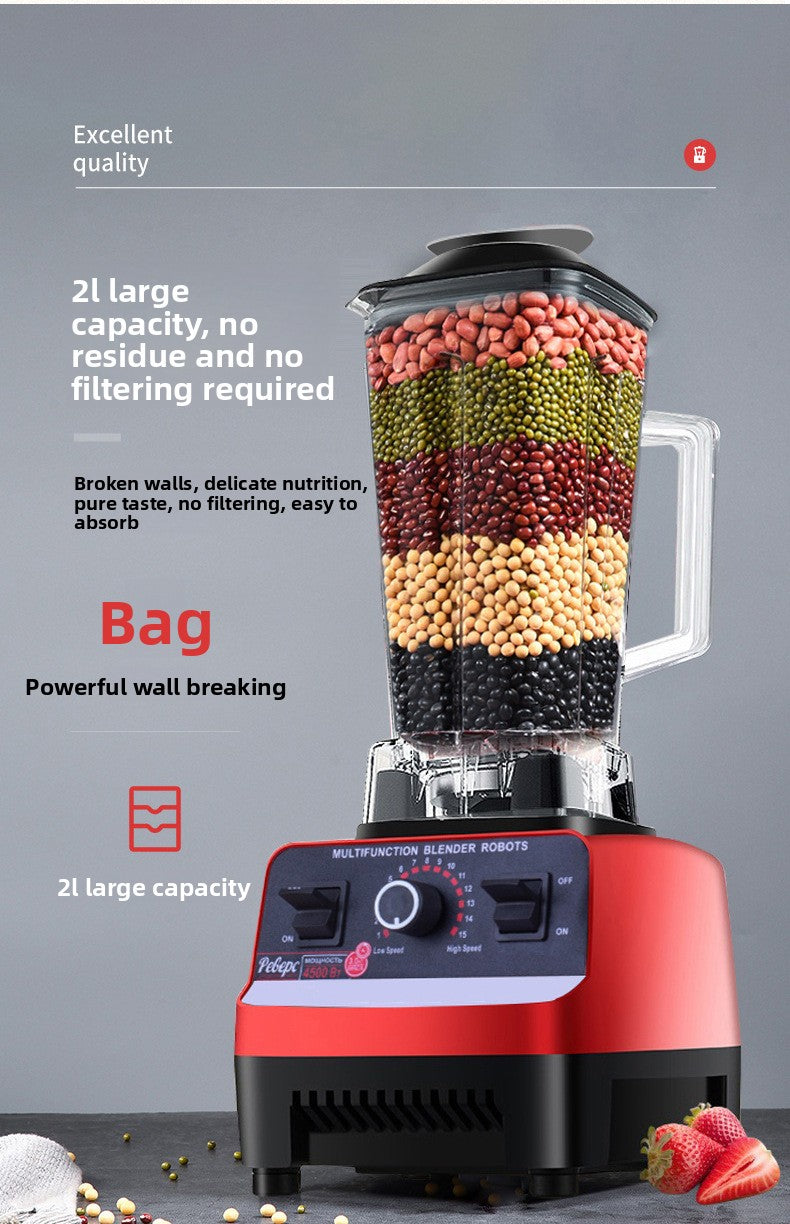 Blender Multi-Functional Food Processor Household Kitchen Grinder Baby Food Soy Milk Maker Large Capacity Fruit and Vegetable Juicer Cross-Border